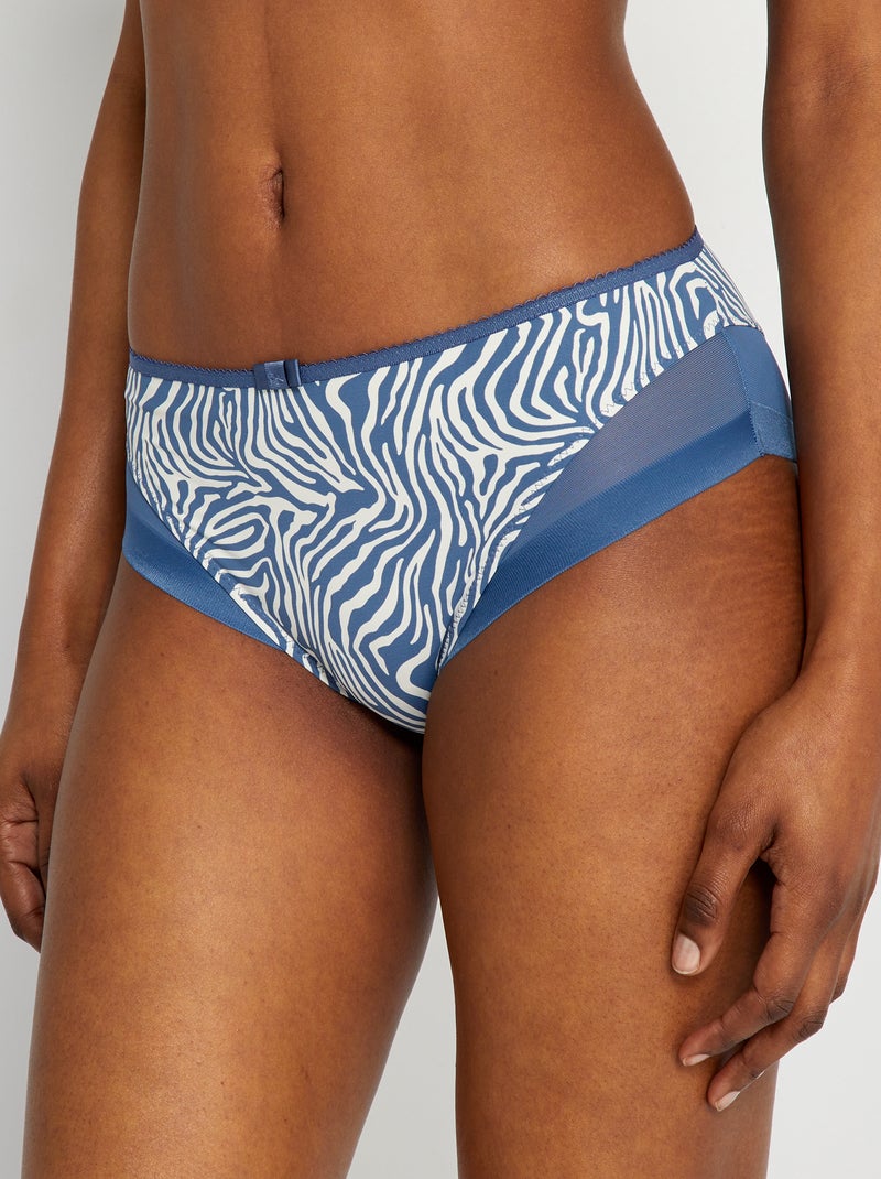 Culotte Generous 'DIM' bleu/beige - Kiabi