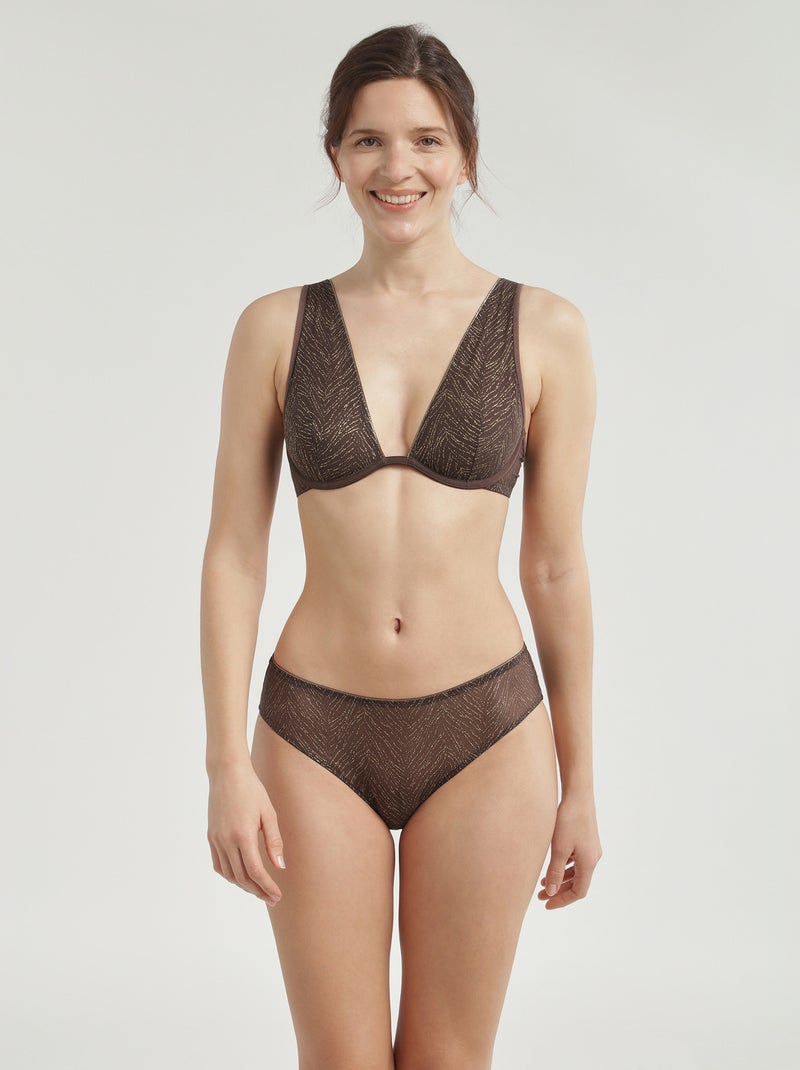 Culotte Golden Zebra Marron - Kiabi