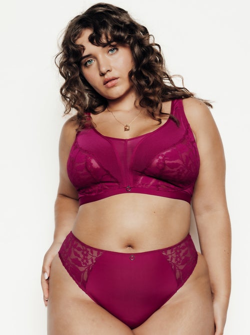 Culotte grande taille dentelle Fran - RougeGorge Lingerie - Kiabi