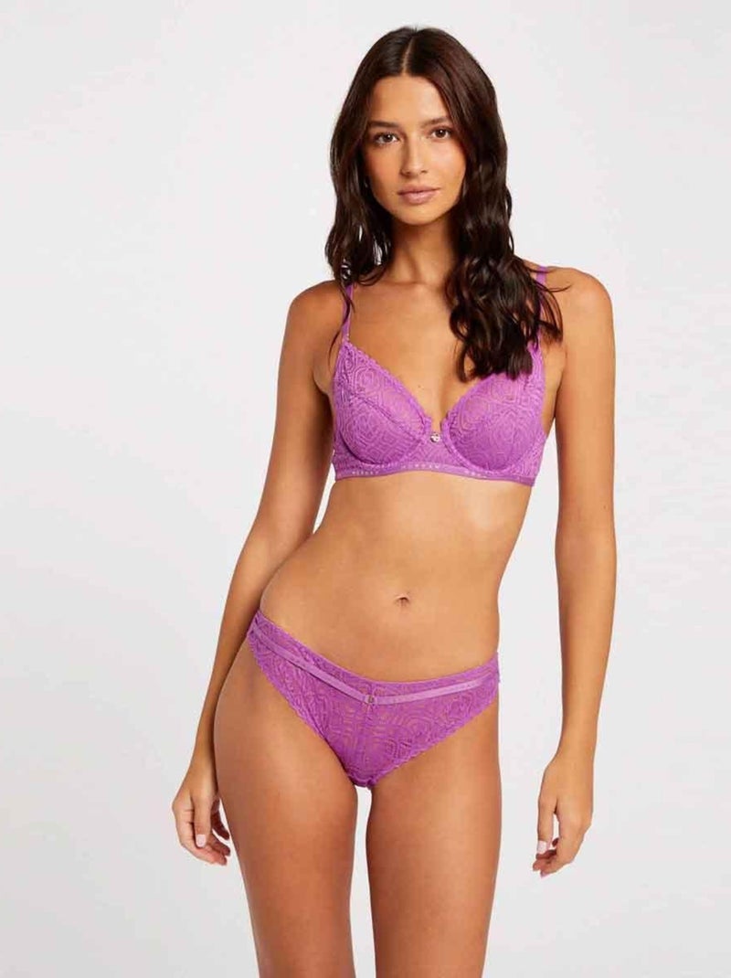 Culotte GWEN - Morgan Lingerie Violet - Kiabi