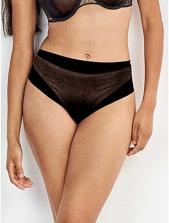 Culotte haut dentelle imprimé animal
