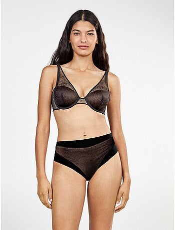 Culotte haut dentelle imprimé animal