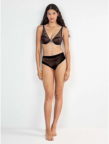 Culotte haut dentelle imprimé animal