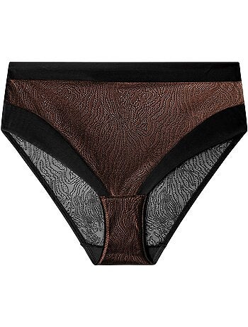 Culotte haut dentelle imprimé animal