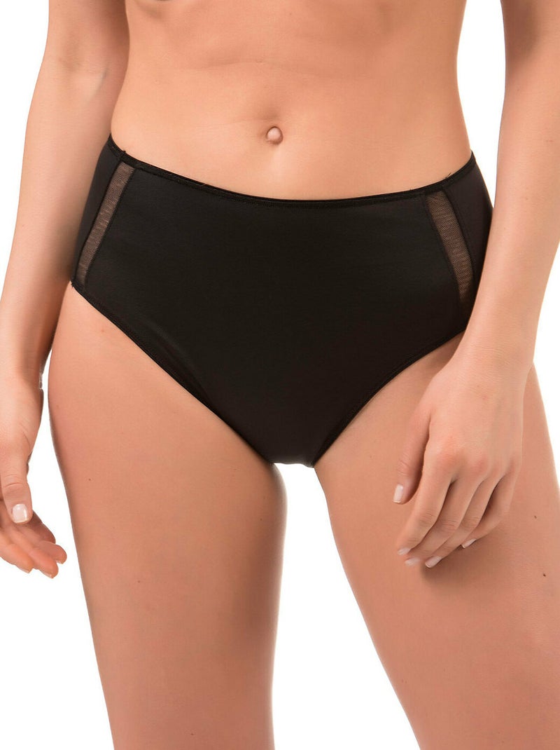 Culotte haute Adriana noir Noir - Kiabi