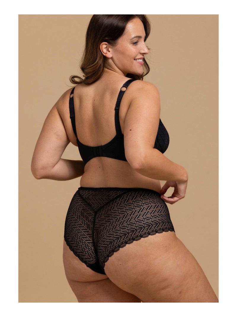 Culotte haute Alissa Noir - Kiabi