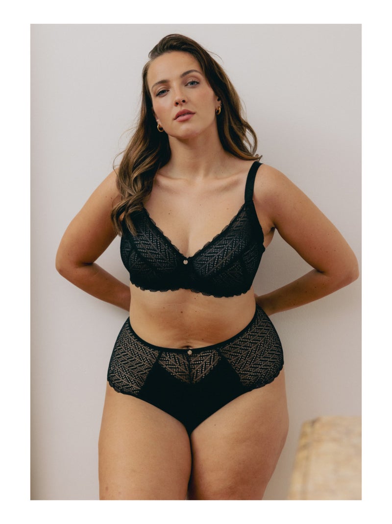 Culotte haute Alissa Noir - Kiabi