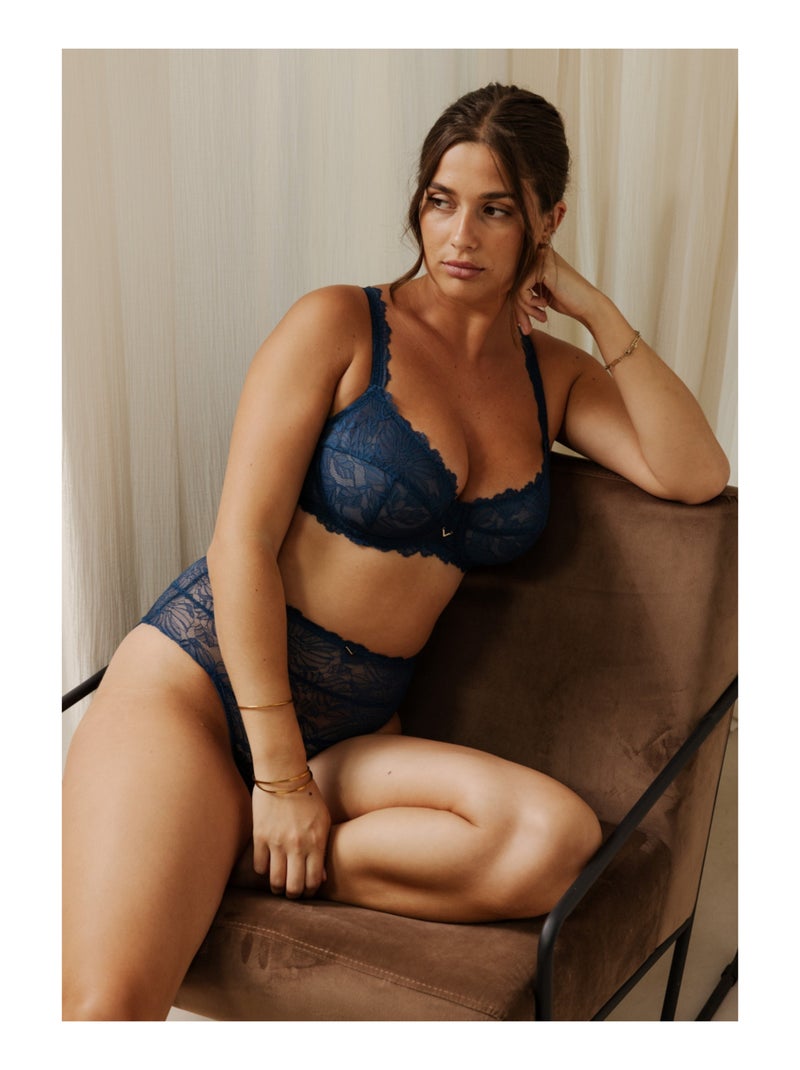 Culotte haute Alizée Bleu - Kiabi