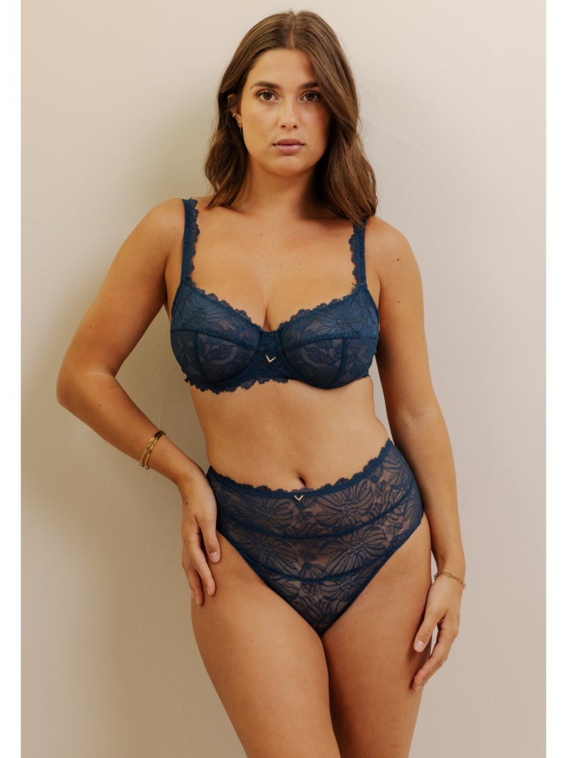Culotte haute Alizée Bleu - Kiabi