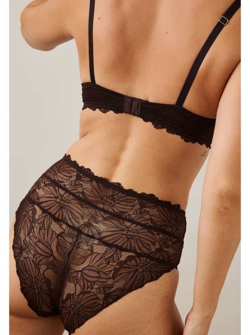 Culotte haute alizée Marron - Kiabi