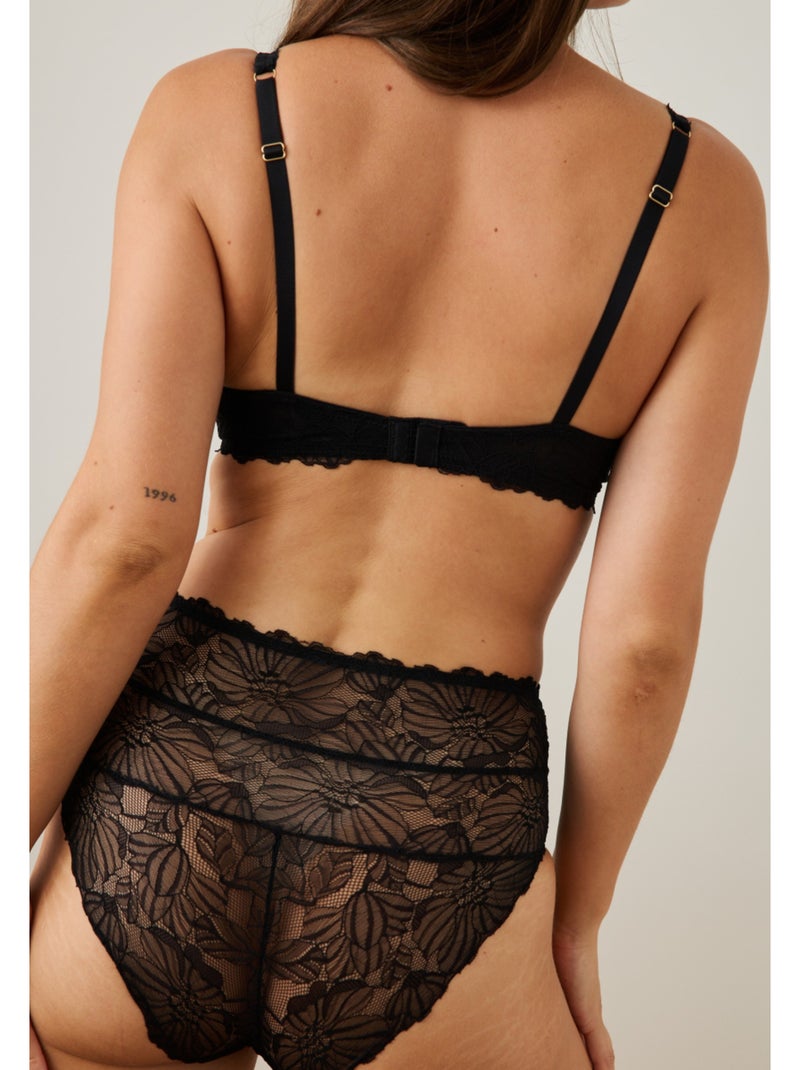 Culotte haute alizée Noir - Kiabi