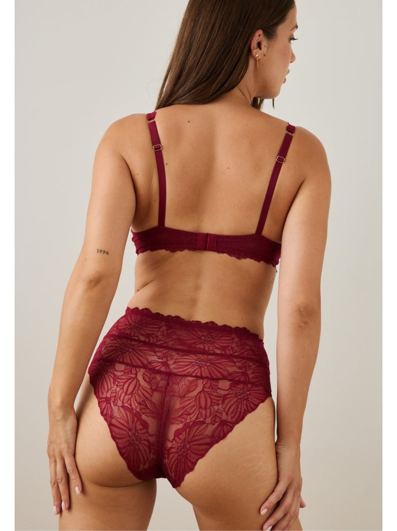 Culotte haute alizée Rouge - Kiabi