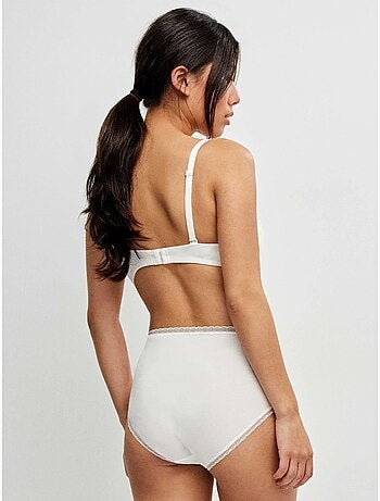 Culotte haute avec galon de plumetis