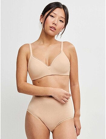 Culotte haute avec galon de plumetis