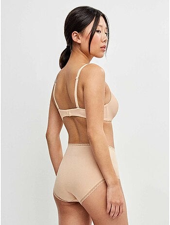 Culotte haute avec galon de plumetis