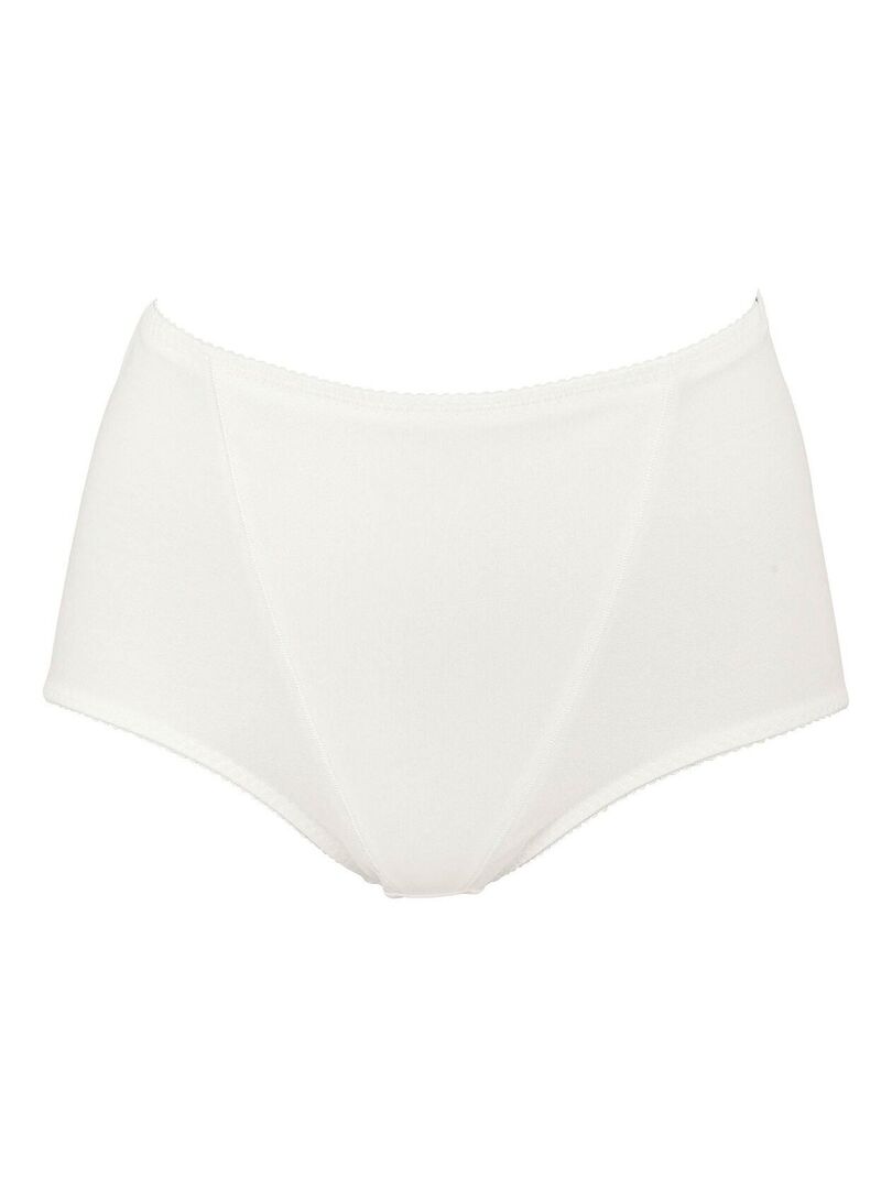 Culotte haute avec plastron ventral gainant Safina Beige clair - Kiabi