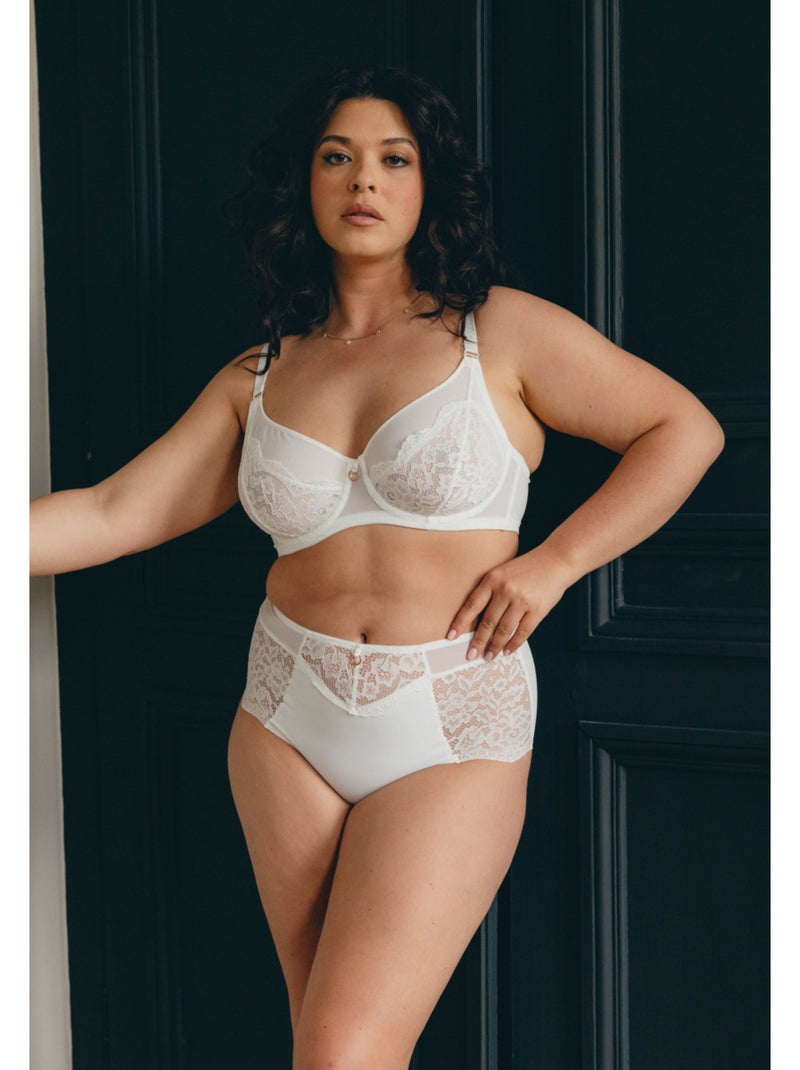 Culotte haute Beauty Blanc - Kiabi