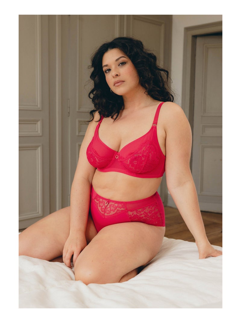 Culotte haute Beauty Rose - Kiabi