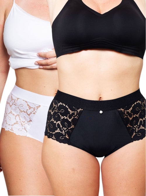 Culotte Haute Betty Lot De 2 Mix | Gerard Pasquier - Kiabi