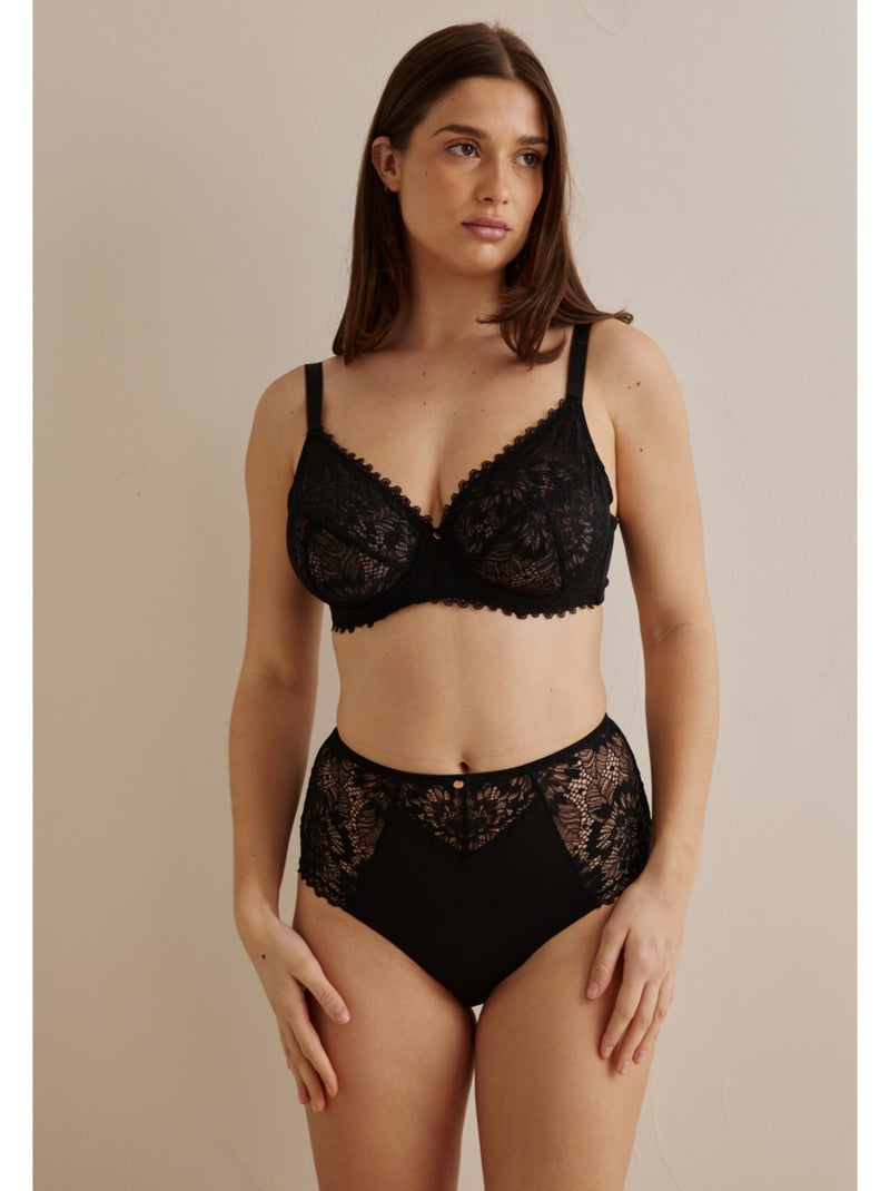 Culotte haute Briana Noir - Kiabi