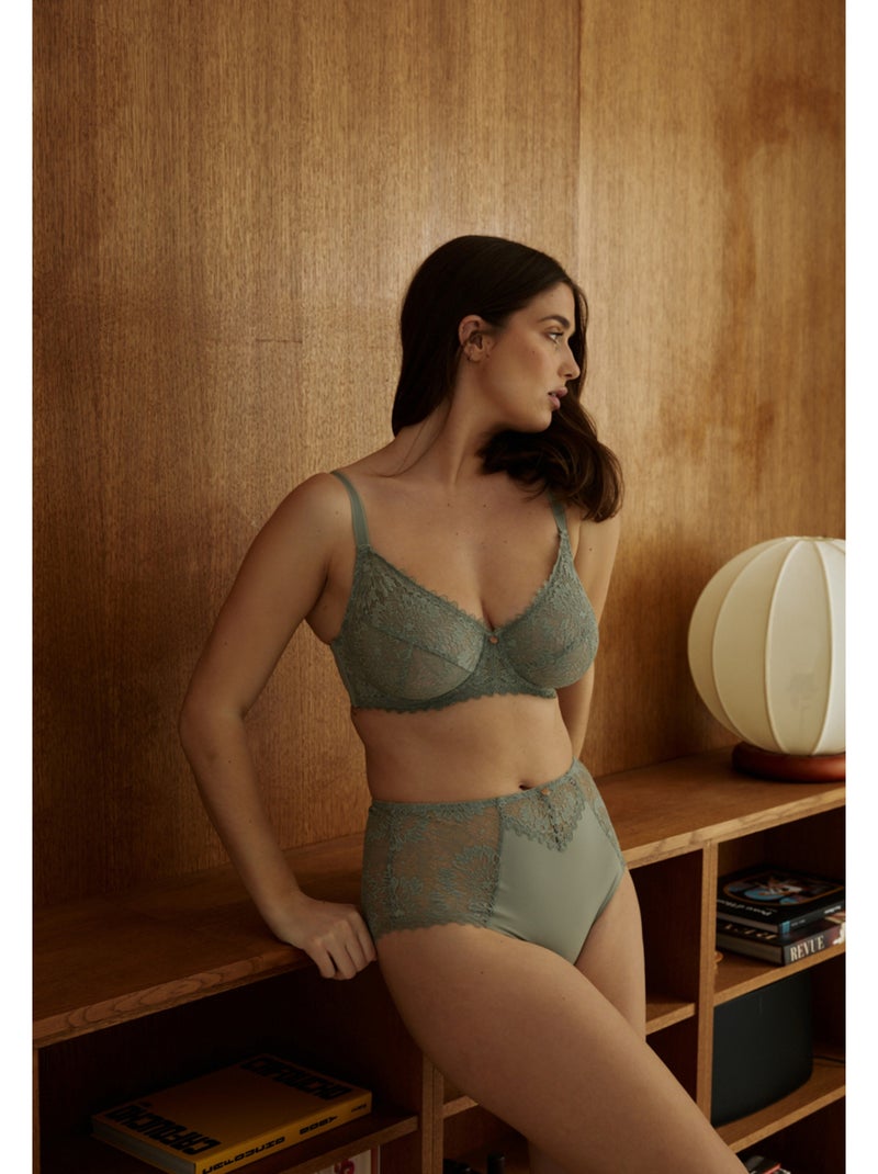 Culotte haute Briana Vert - Kiabi