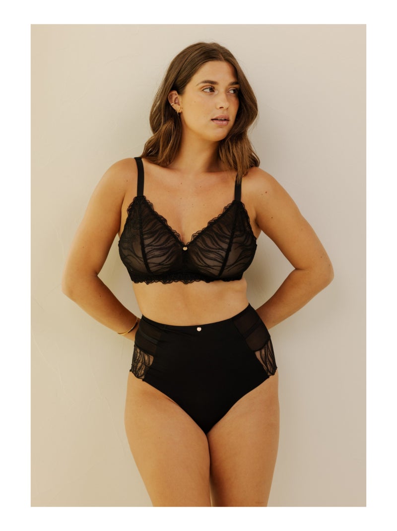 Culotte haute Cristy Noir - Kiabi