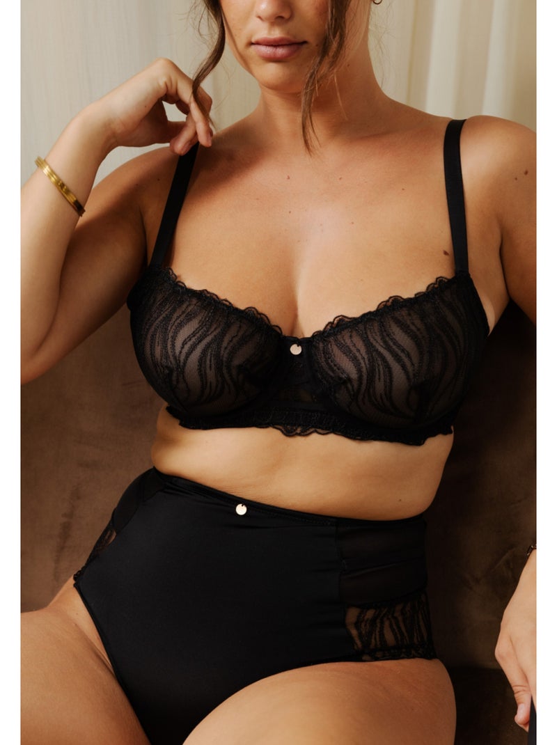 Culotte haute cristy Noir - Kiabi