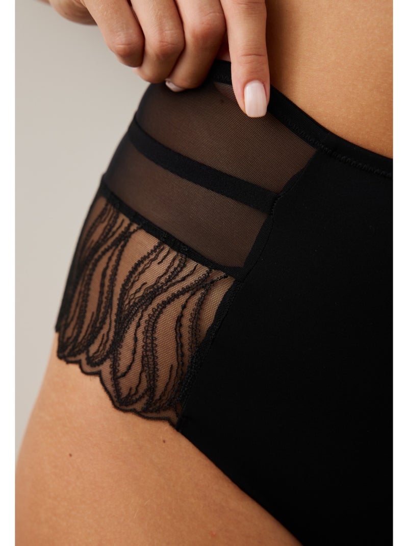 Culotte haute cristy Noir - Kiabi