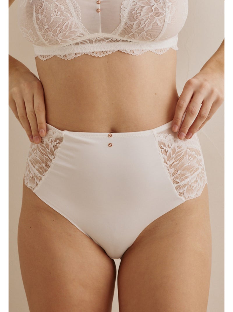 Culotte haute Dania Blanc - Kiabi