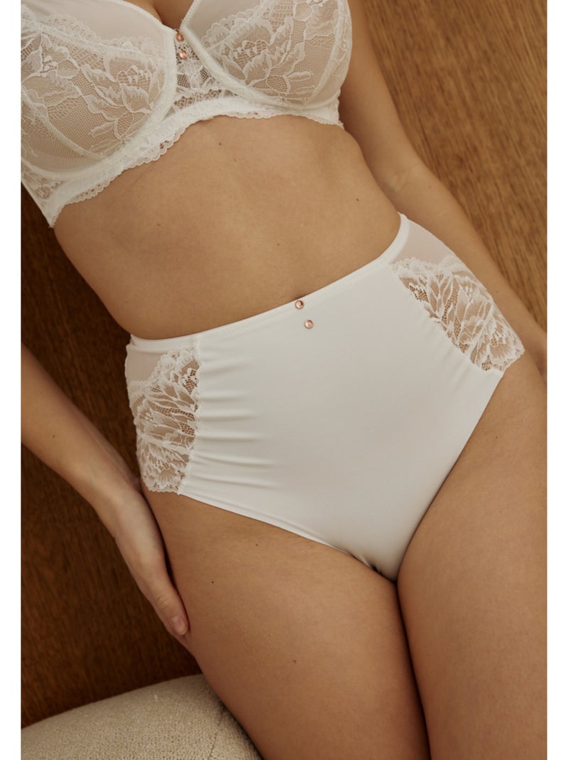 Culotte haute Dania Blanc - Kiabi