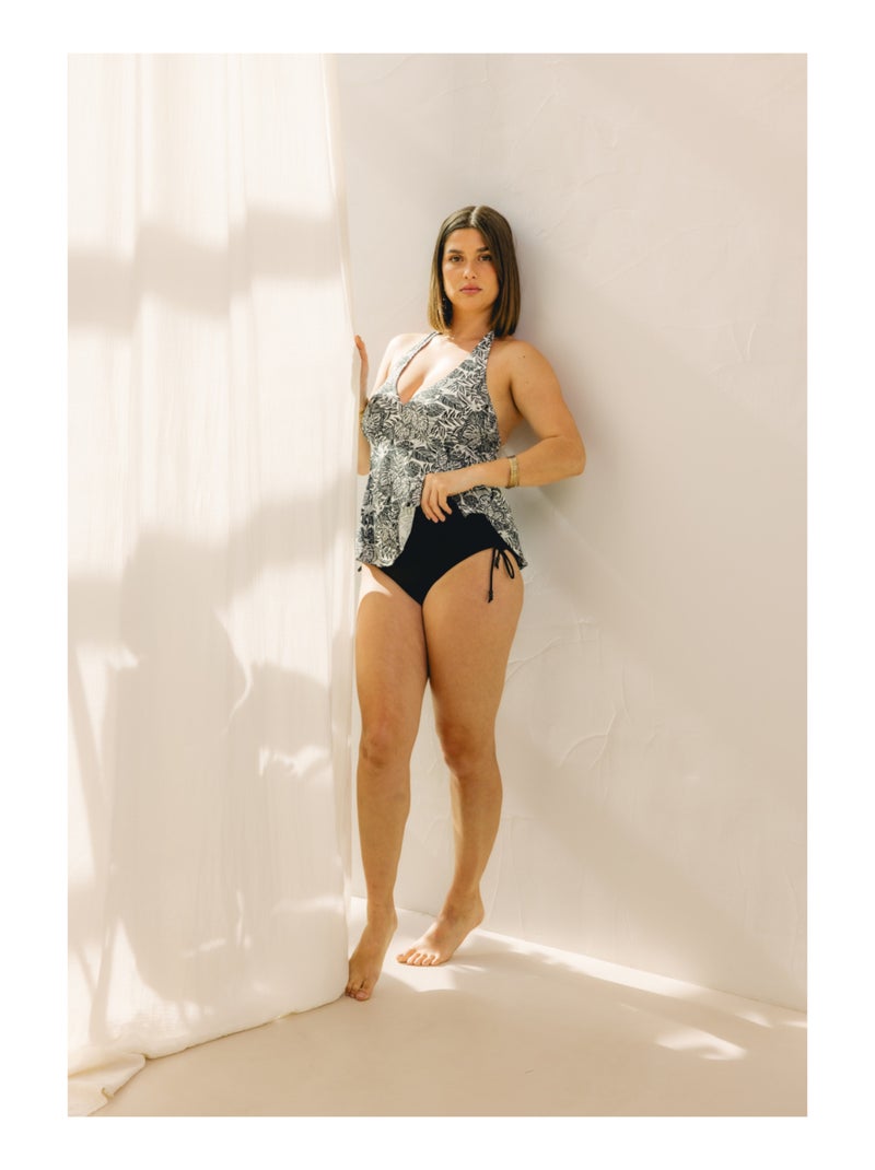 Culotte haute de maillot de bain Boston Noir - Kiabi