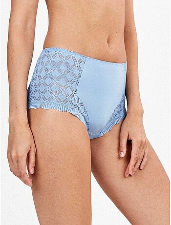 Culotte haute dentelle géométrique
