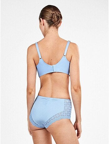 Culotte haute dentelle géométrique