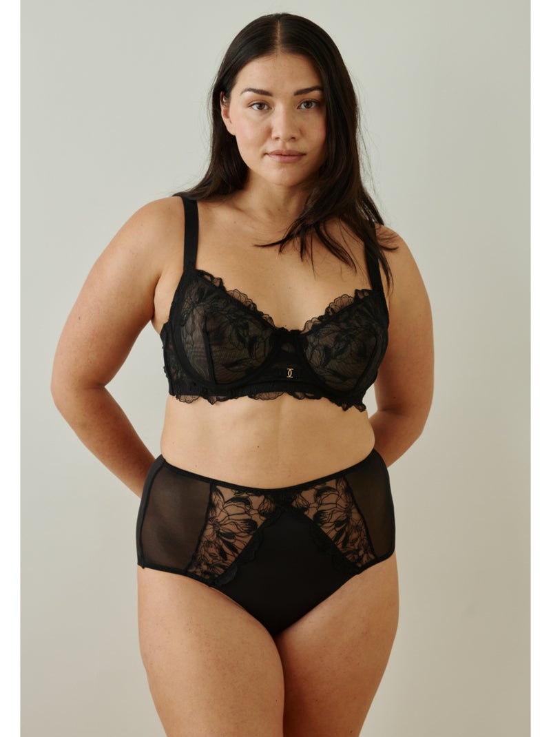 Culotte haute emy Noir - Kiabi