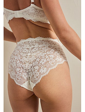Culotte haute en dentelle Zélie