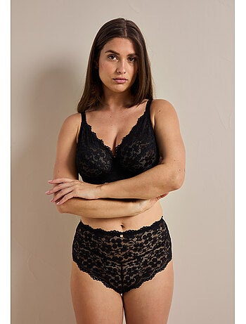 Culotte haute en dentelle Zélie