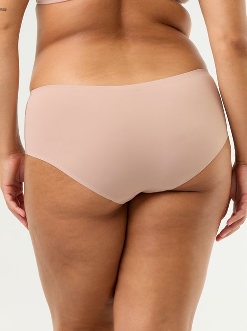 Culotte haute en microfibre avec dentelle - Kiabi Culotte haute en microfibre avec dentelle - Kiabi