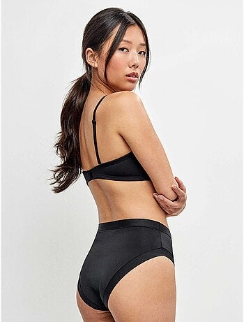 Culotte haute en microfibre
