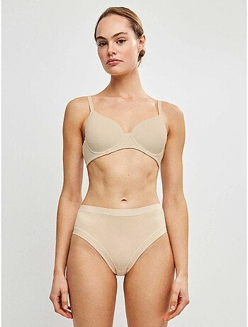 Culotte haute en microfibre