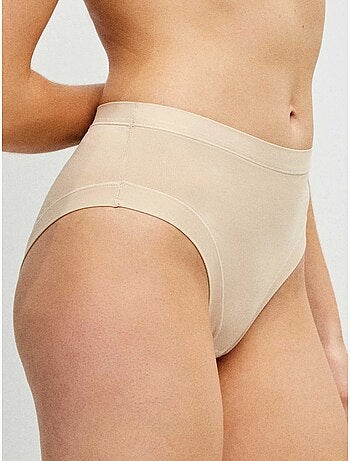 Culotte haute en microfibre