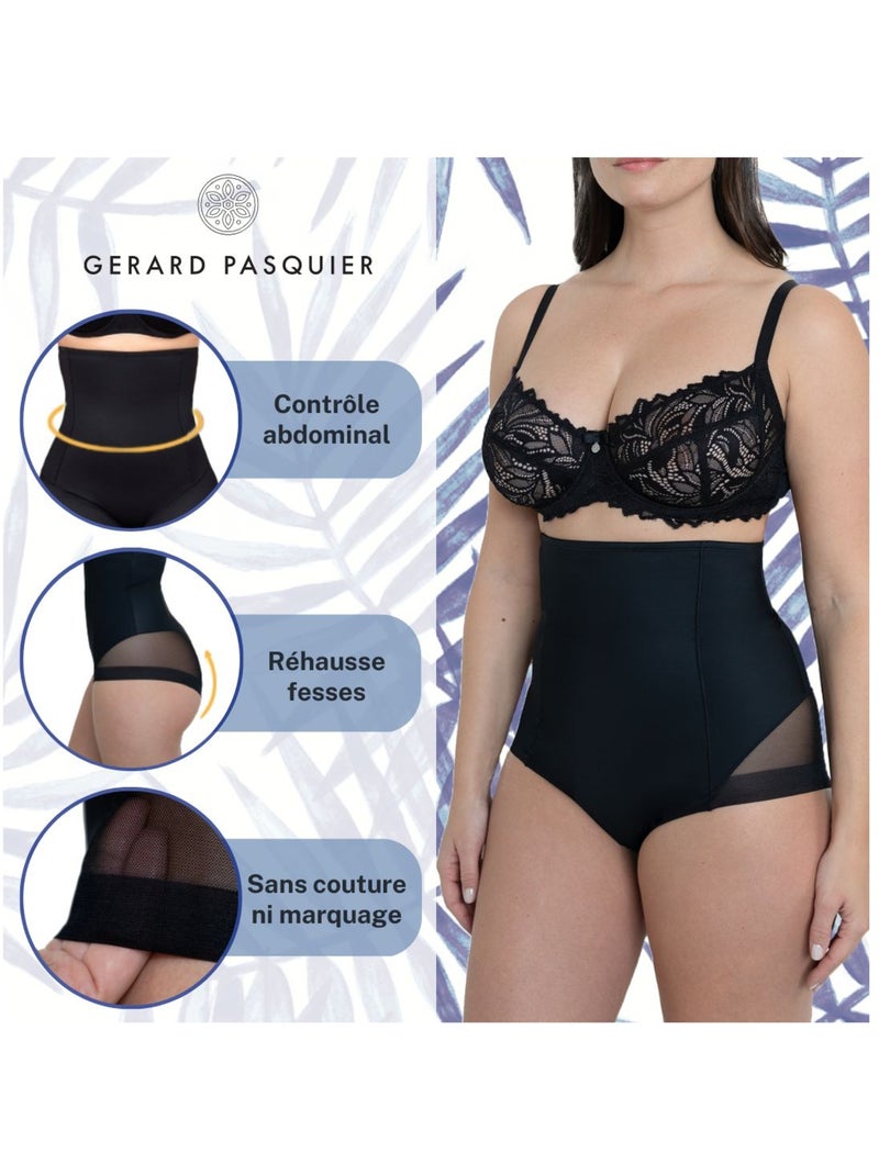 Culotte Haute Gainante Lot De 2 | Gerard Pasquier Noir Beige - Kiabi