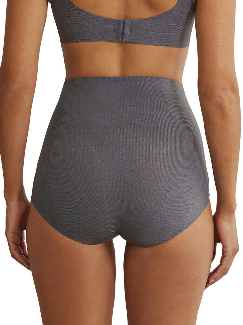 Culotte haute gainante One Gris - Kiabi