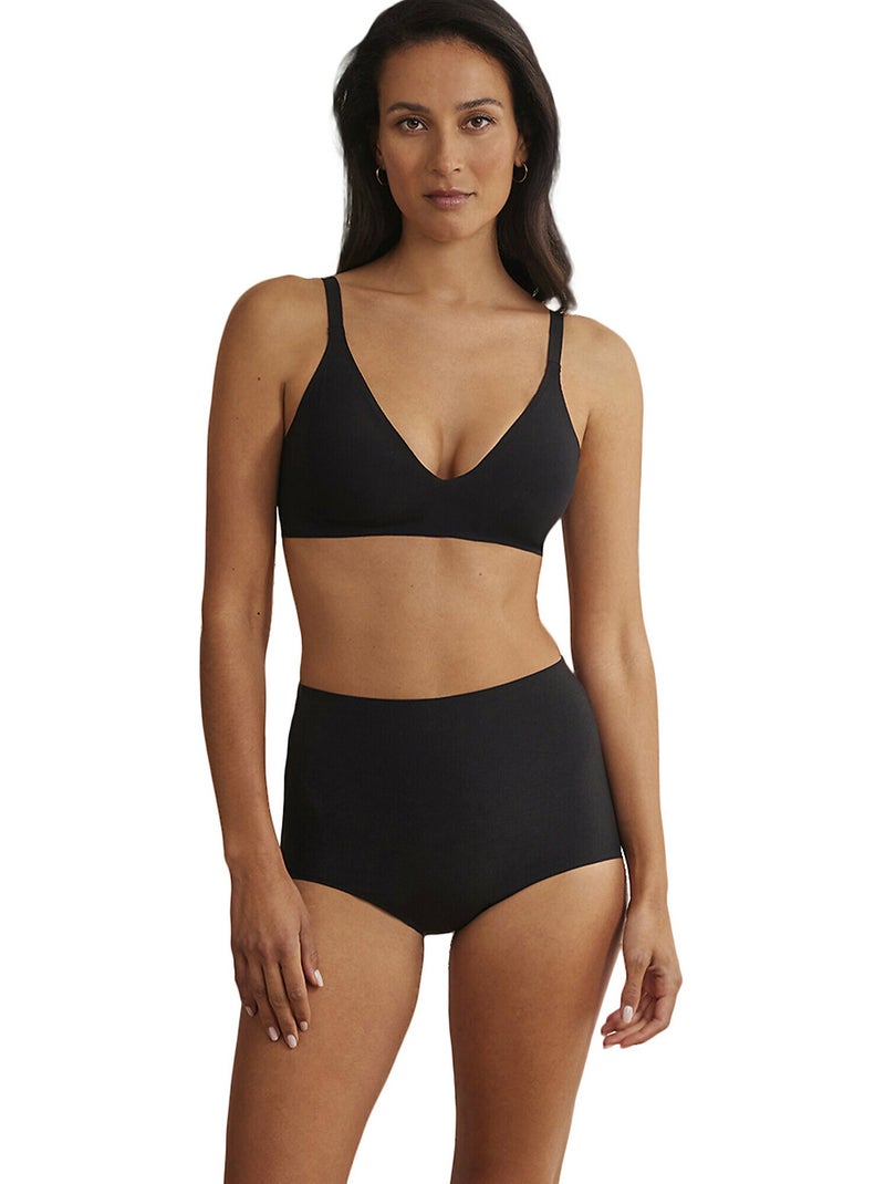 Culotte haute gainante One Noir - Kiabi