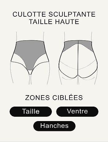 Culotte haute gainante sculptant Believe - RougeGorge Lingerie