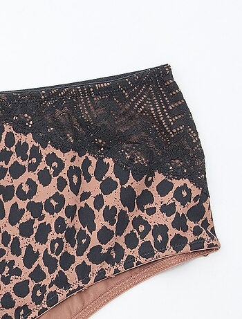 Culotte haute imprimé léopard