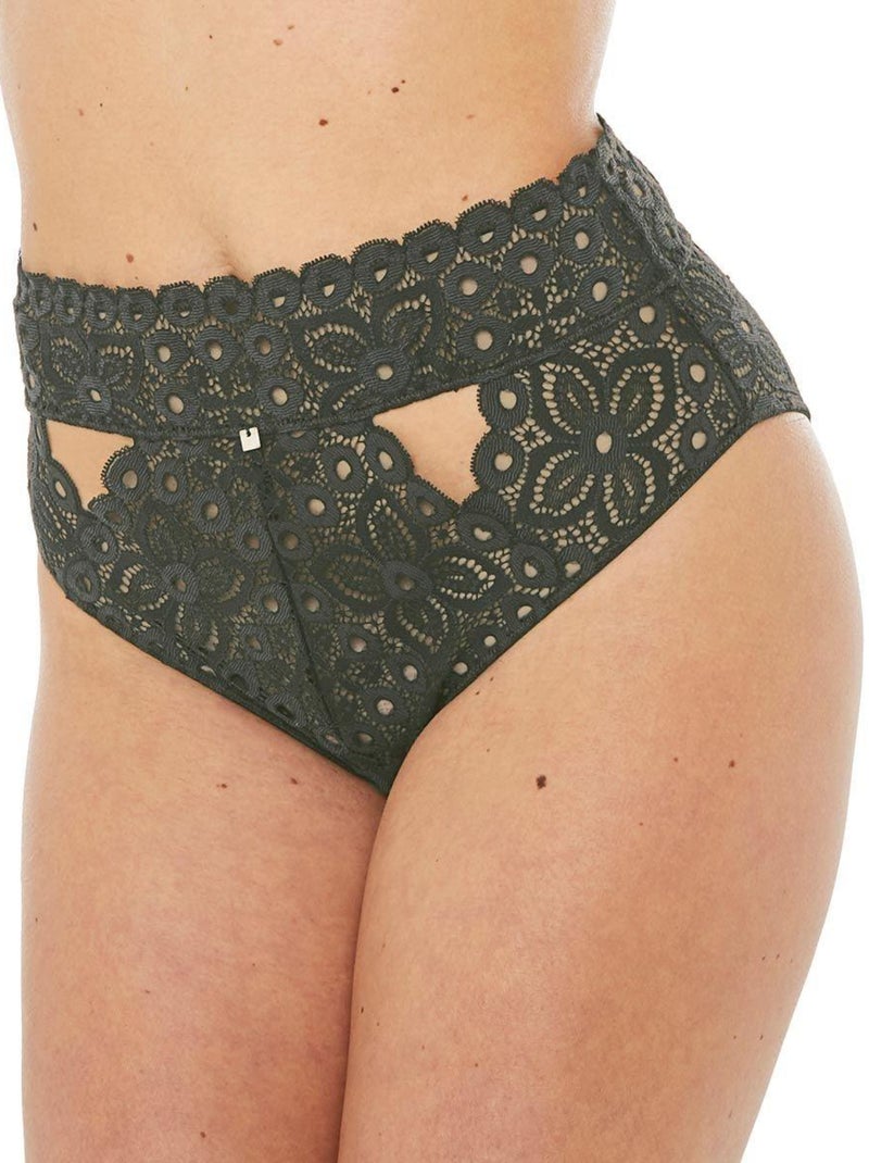 Culotte haute INTREPIDE - Camille Cerf & Pomm'Poire Vert - Kiabi