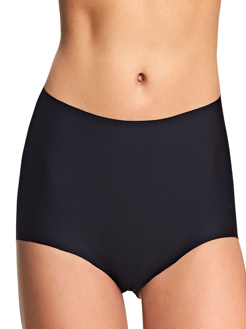 Culotte haute invisible tissu bio Intuition Noir - Kiabi