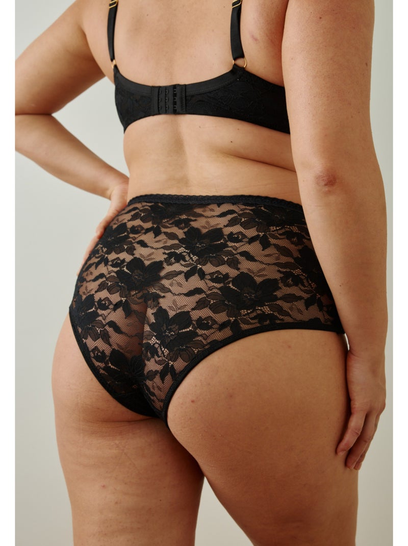 Culotte haute léonie Noir - Kiabi