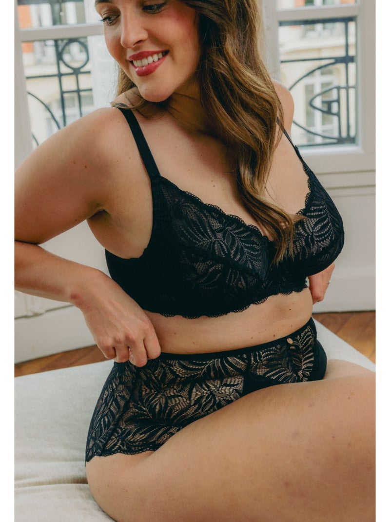 Culotte haute Méline Noir - Kiabi