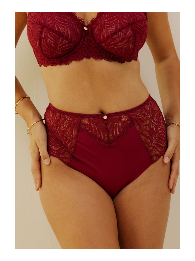 Culotte haute Méline Rouge - Kiabi